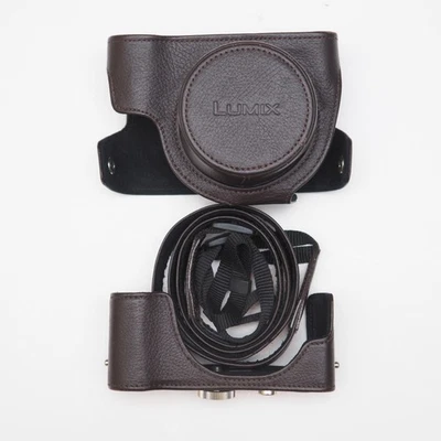 Used Panasonic DMW-CLX100 Premium Leather Case, brown For LUMIX DMC-LX100 - Image 1 of 4