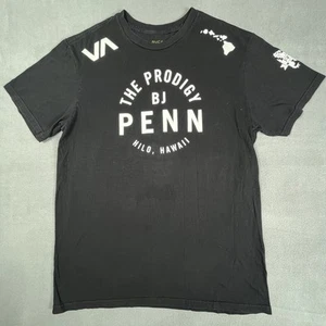 RVCA x BJ Penn Hawaii Shirt Mens XL Black Short Sleeve The Prodigy MMA UFC - Picture 1 of 10