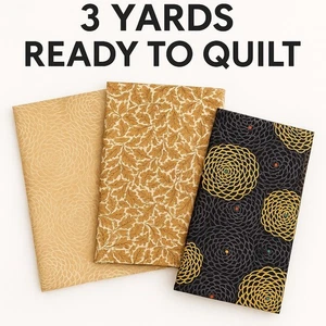 3 Tagli da 1 iarda di Tessuto Trapuntato di Qualità - Foto 1 di 5