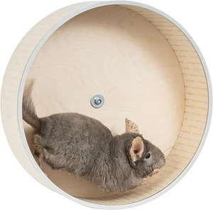 16" Wood Chinchilla Exercise Wheel - Large Small Animals Running new ships asap - Picture 1 of 8