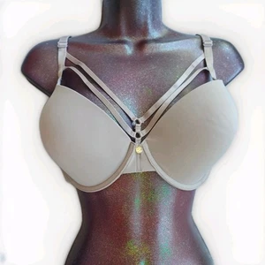 Pearl By VENUS Strappy Plunge Bra Sonoran Sand 38DD - Picture 1 of 6