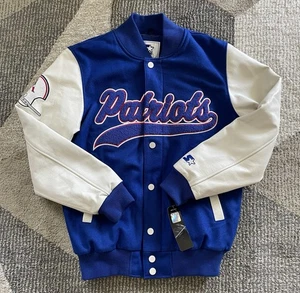 Herren Starter New England Patriots Wolle & Leder Jacke Gr. Small Neu mit Etikett - Bild 1 von 6