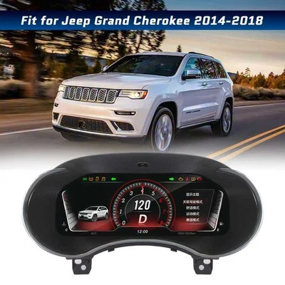 12.3IN Digital Cluster Virtual Cockpit CarPlay For Jeep Grand Cherokee 2014-2018 Foto 1 de 4