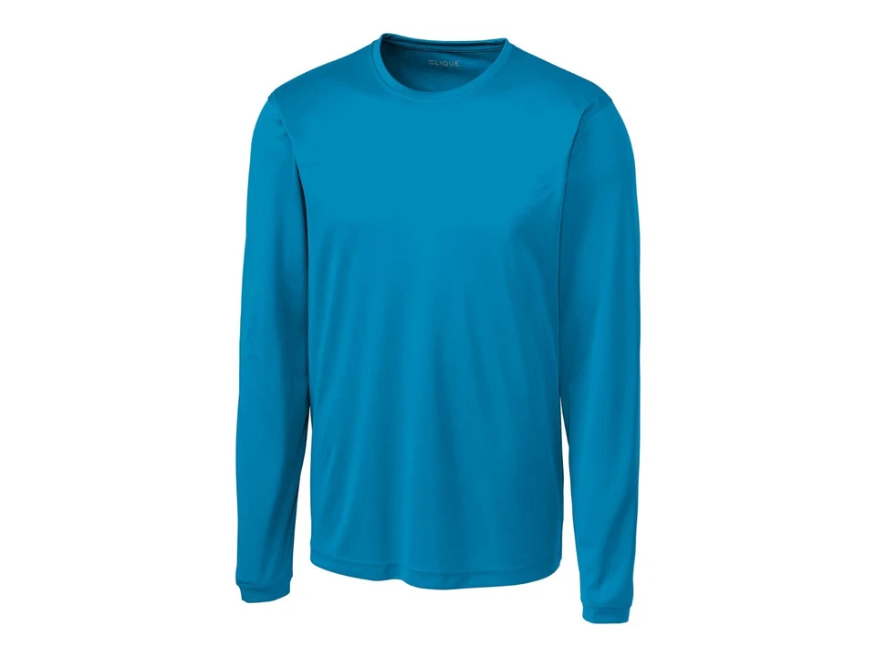 CAMISETA DE RENDIMIENTO CUELLO REDONDO AZUL L/S CLIQUE BY CUTTER & BUCK TALLA: 4XL 4X Foto 1 de 1