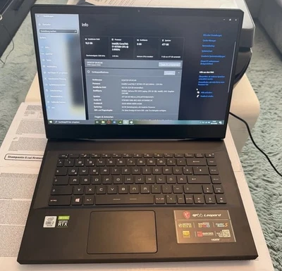 Gaming Notebook MSI GP66 Leopard 10UG 16GB RAM RTX 3070 - Bild 1 von 4