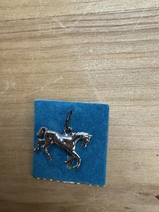 Dije de caballo ecuestre vintage de plata de ley para pulsera nuevo - Imagen 1 de 2