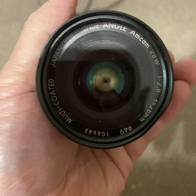 Canon Vivitar 49 Mm Skylight Wide Angle Amcam 28w 1:2.8 F=28mm 049 106643 35 Mm  - Image 1 of 4