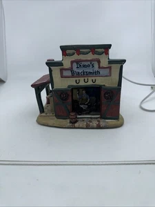 Holiday Time Weihnachtshaus Dorf beleuchtet Vintage Dixons Schmiede - Bild 1 von 6