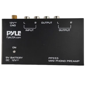 PP555 Phono Turntable Preamp - Mini Stereo Preamplifier with 9V Battery - Picture 1 of 7