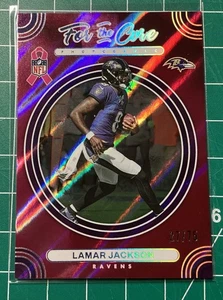 2024 PHOTOGENIC Lamar Jackson FOR THE CURE Pink RAVENS 27/75 - Picture 1 of 5
