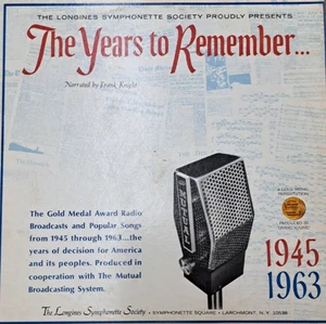 The Longines Symphonette Society Presents - The Years To Remember 1945-1963 2LP - Picture 1 of 2
