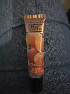 Bath & Body Works PUMPKIN PECAN WAFFLES Lip GLOSS  Sealed NEW - Picture 1 of 1