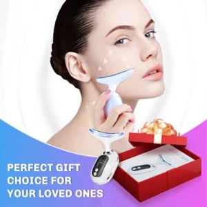 Face Neck Lifting Beauty Device LED Photon Therapy Anti Wrinkle Skin Tightening - Picture 1 of 14