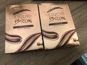 2X Makeup Depot Longwear Liquid Eyebrow Gel Long Lasting Waterproof NIB - Picture 1 of 4