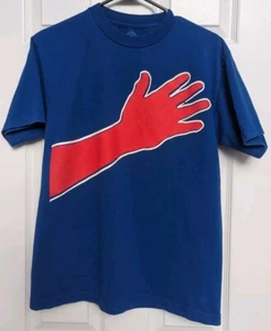 WWE Jack Swagger We The People Blue T-Shirt, Medium, Red White Blue, Stained - Picture 1 of 4
