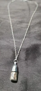 INNER STRENGTH: A Herbal Spell Bottle Pendant on a Black Cord Necklace. Pagan - Picture 1 of 3