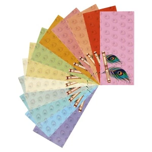 Buste in denaro Shagun carta regalo matrimonio voucher in contanti portafogli pavone 10x - Foto 1 di 48