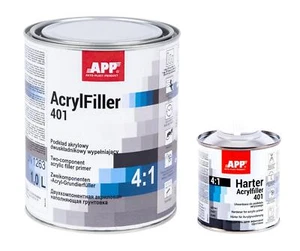 SET APP 020415+020520 HS Filler acrilico 4:1 nero incl. indurente normale 1,25 L|  - Foto 1 di 4