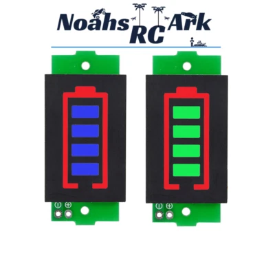 Battery Capacity Checker Blue Green Lithium LiPo LiFe Li-Ion Meter 1s - 8s - Image 1 of 4