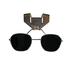 Vintage Hard Hat Clip-On Welding Safety Shades Glasses Green Glass Flip-Up #H8J - Picture 1 of 5