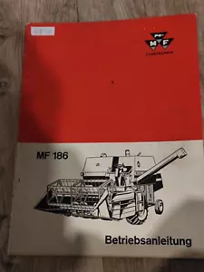 ORIG. Massey Ferguson MF 186 Betriebsanleitung Mähdrescher prospekt brochure 34 - Bild 1 von 3