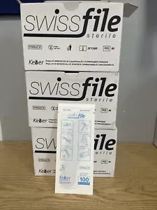 Swiss File 100 Grain Moderate Abrasives X 80 Manicure Pedicure Foot Care - Picture 1 of 3