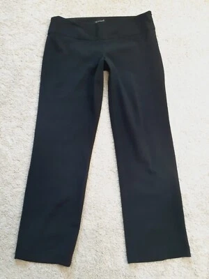 Pantalones Poetry Damas M Negro Cremallera Lateral Frente Plano Sin Bolsillo Carrer Foto 1 de 4