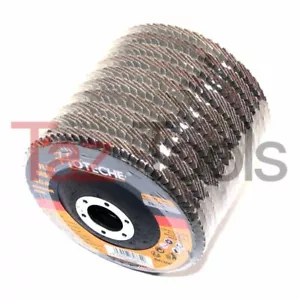 50 pz 4-1/2"x7/8" 60 GRIGLIA Flap Disco Angolare Levigatrice Ossido di Alluminio - Foto 1 di 3