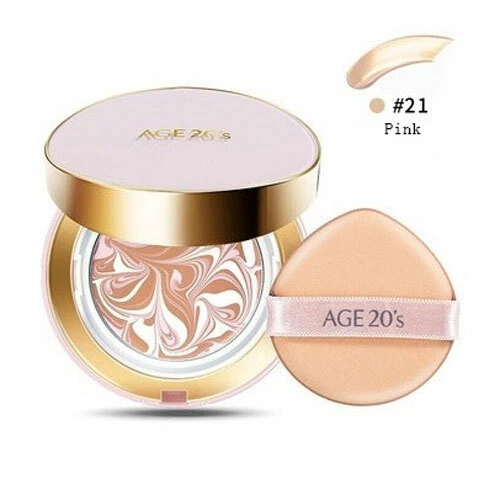 AGE 20'S ESSENCE COVER PACT MOISTURE PINK #21 SPF50+ / PA+++  USA *2 Pcs - Image 1 of 1