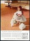 1959 toy poodle & girl photo Cabin Crafts carpet vintage print ad