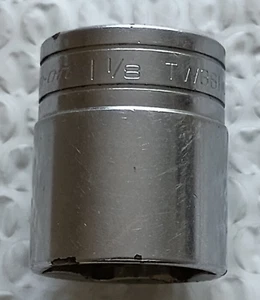 SNAP ON TW361, 1/2" DRIVE, 1-1/8" SOCKET, SHALLOW, 6 POINT. - Picture 1 of 8