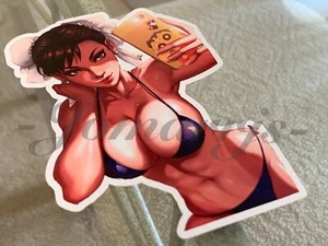 Street Fighter - Anime - Chun Li ""Selfie"" Bikini Sonne Spaß Aufkleber Aufkleber Vinyl #3 - Bild 1 von 7