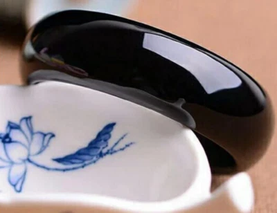 Certified Natural Agate Chalcedony A Grade wide Bangle Bracelet  55-68mm AAA+ - Image 1 of 4