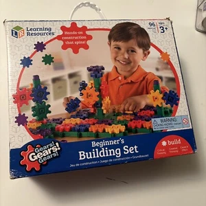 Learning Resources Gears Stem Ages 3+ Beginner’s Building Set 96+ Pieces LER9162 - Picture 1 of 16