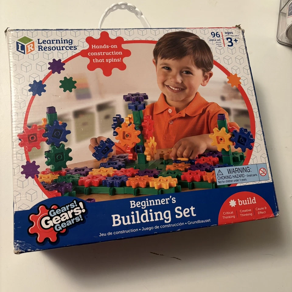 Learning Resources Gears Stem Ages 3+ Beginner’s Building Set 96+ Pieces LER9162 - Image 1 of 4