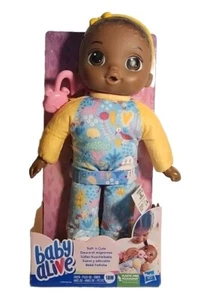 Baby Alive Soft 'n Cute Puppe schwarze Haare 11 Zoll erste Babypuppe waschbar Neu im Karton - Bild 1 von 3