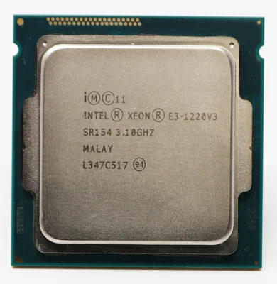 Procesador CPU Intel Xeon E3-1220 v3 SR154 3,1 GHz cuatro núcleos LGA 1150 *PROBADO* Foto 1 de 2