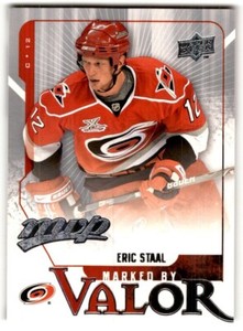 2008-09 Upper Deck MVP Marked by Valor Eric Staal #MV15 Carolina Hurricanes