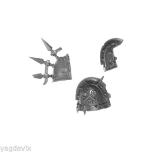 PLMA64 EPAULIERE x2 PLAGUE MARINE WARHAMMER 40000 BITZ W40K NURGLE 26-27-28 - Picture 1 of 1