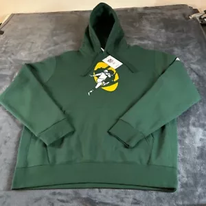 Nike Green Bay Packers Hoodie Mens Large Pullover Sweatshirt Football Graphic - Picture 1 of 9