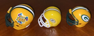 GREEN BAY PACKERS Football Helmet Lot RIDDELL Pocket Pro Super Bowl XXXI 31 Vtg - Picture 1 of 12