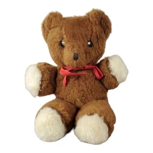 "Oso de peluche marrón Eden Toys Sonajero 7"" bebé Lovey vintage peluche animal de peluche" - Imagen 1 de 13