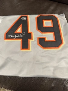 Tyler Fitzgerald Autographed Custom Jersey COA By Beckett - Picture 1 of 6