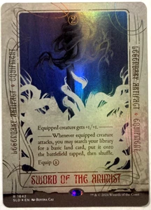 MTG Sword of the Animist RAINBOW FOIL Secret Lair Rovina Cai Drop 1642 NM - Picture 1 of 6