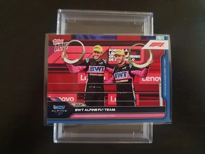 Topps Now F1 2024 #70 BWT Alpine Team - Earn incredible double podium finish - Image 1 of 4
