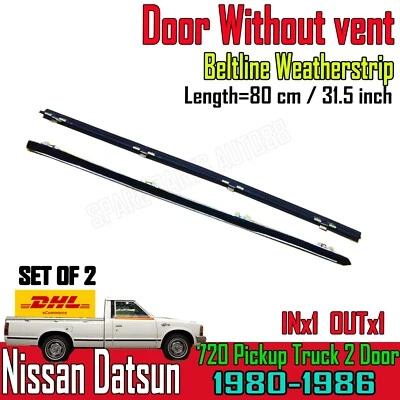 Para Nissan Datsun 720 Pickup UTE Puerta Beltline Restrip Goma Sin Ventilación Foto 1 de 4