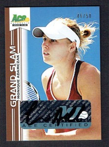Monique Adamczak signed autograph 2013 Ace Authentic Grand Slam Tennis 46/50