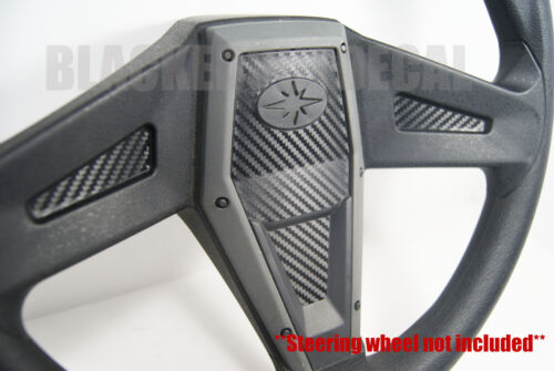 Polaris RZR 1000 XP Carbon Fiber Steering Wheel Inlay Decal Kit 1000xp General