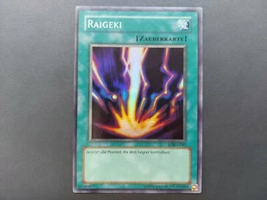 Yugioh - Raigeki LOB-053 Super Rare - German G042 - Picture 1 of 5