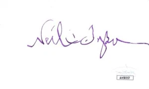 NEIL DeGRASSE TYSON Signed Index Card Astrophysicist/Death by Black JSA AH58557 - Picture 1 of 1